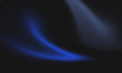 Blue Space Background with Stars and Glow