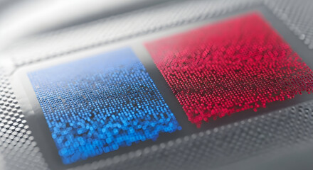 Advanced Temperature Control Sensor Combining Blue and Red Elements for Efficient Heating and Cooling in Modern Technology Applications