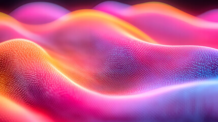 Colorful wave pattern flowing smoothly across the surface creating a dynamic and artistic composition