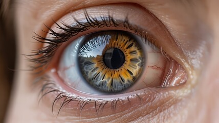 Extreme Close-Up Macro Photograph of Human Eye