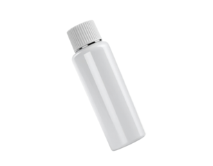 Pharmaceutical Style White Bottle with Clean Design