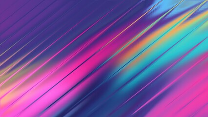 Diagonal Abstract Gradient Lines With Vibrant Purple Pink Teal Yellow Hues background