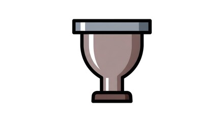 Elegant Goblet Illustration A Stylish Decorative Element for Design Projects