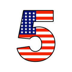 American flag design number five for patriotic celebrations and events