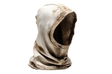 a dirty worn old and worn hood