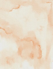 Watercolor Wash Texture - Peach and Cream Abstract