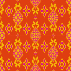 popular Thai silk pattern for textile industry this pattern is originated in Thailand and this Thai texture is used for Thailand father and mother day and Thai traditional costume outfit dress shirt