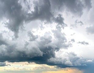 Dramatic storm clouds