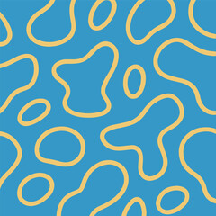 Seamless Abstract Organic Shape Pattern