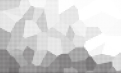 Halftone background vector, abstract backdrop design with two tone pattern and copy space for edit your content