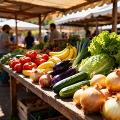 신선한농산물이가득한전통시장풍경