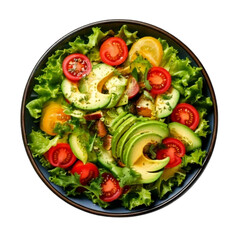  Fresh Salad Bowl with Vegetables, Transparent PNG