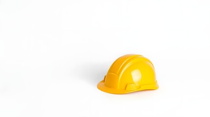 Fototapeta premium Studio Capture of Yellow Safety Helmet Symbolizing Protection and Work Safety