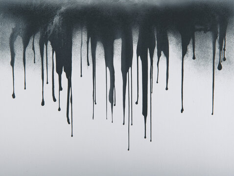icicles on black background