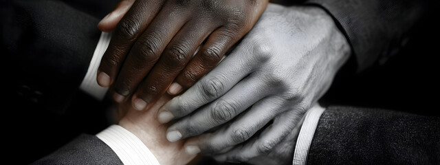 close up of a man holding his hand