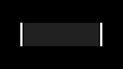 Clean minimalist lower third animation with white bars on black background for professional video titles and overlays. 