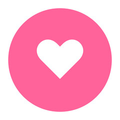 pink silhouette favorite icon