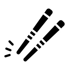 Chopstick Pair Solid icon