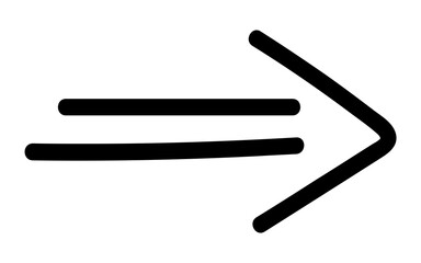 Double lined rightward arrow illustration