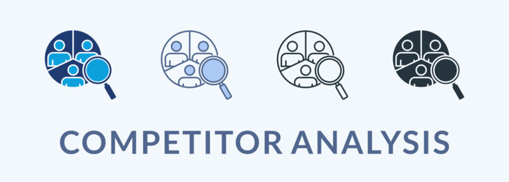 Competitor Analysis Multiple Style Icon Collection