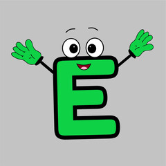 letter E funny children books learning printable useful cute alphabet english for kids.eps