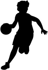 basketball player silhouette vektor