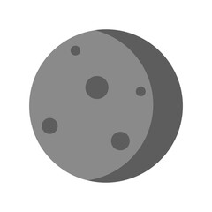 moon on white background
