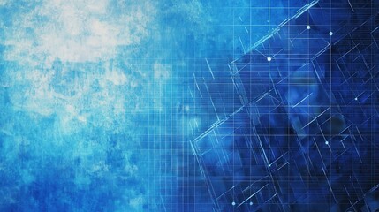 Obraz premium Abstract geometric shapes and lines in a digital background