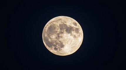 Fototapeta premium Illuminated Moon in a Serene Night Sky
