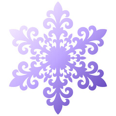Snowflake ornament gradient S3-01