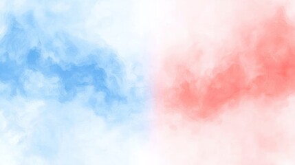 Fototapeta premium Abstract watercolor cloudy sky