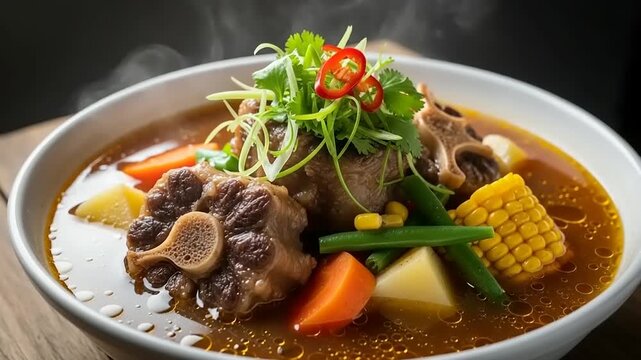 Delicious Oxtail Soup: A Culinary Delight, Close-Up