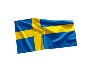  Åland Islands Flag with Beach Pebbles and Seashells