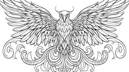 Obraz premium Majestic bird illustration