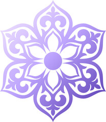 Snowflake ornament gradient S3-04