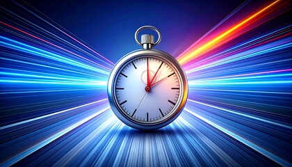 Vintage pocket watch in fast-paced motion