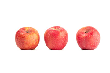Fresh Chinese apple isolated on white background