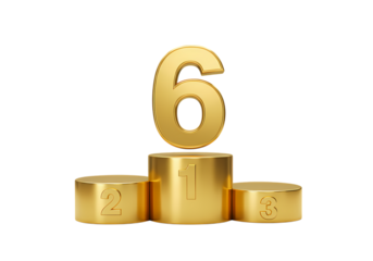 Gold Podium: Winner's 6th Anniversary Celebration - Achievement Award Ceremony Graphic