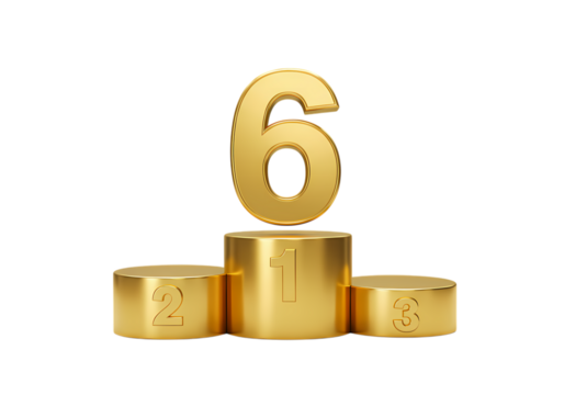 Gold Podium: Winner's 6th Anniversary Celebration - Achievement Award Ceremony Graphic