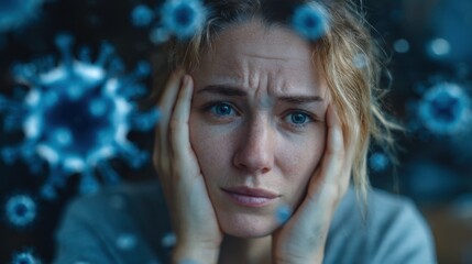 Widespread panic in pandemics symbolizes fear of contagion and disruption, where uncertainty drives anxiety and impacts communities.
