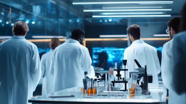 Team of Researchers Conducting Medical Experiments