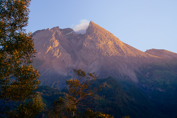 Mount Merapi in Java Island