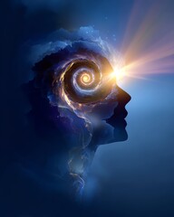 Abstract concept of conscious thought and clarity. Hypnosis awakening system, proven hypnosis awakening system for success, hypnosis awakening system unlocking potential