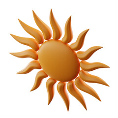 3D Illustration Sun