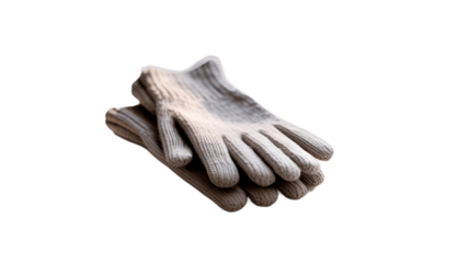 A pair of work gloves laying on a surface.