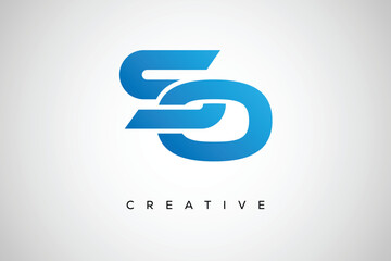 SO Creative Monogram Letter mark Logo – Modern Branding Design & Business Identity