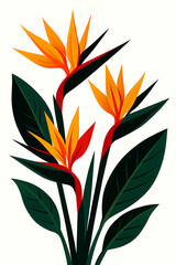 Vibrant Bird of Paradise Flower Bouquet.