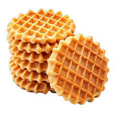 waffles isolated on white
