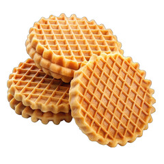 waffles isolated on white
