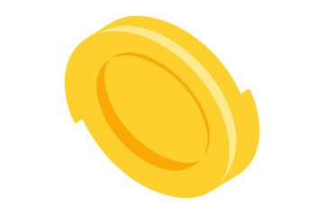 A single golden coin